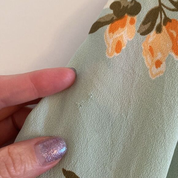 Flynn Skye Mint Gatherings Miranda Off Shoulder Maxi Dress Size Medium - Picture 15 of 16